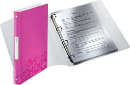 Ringband Leitz Wow 4258 25 mm 4-rings A4 Roze