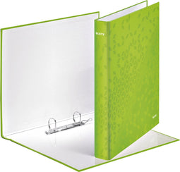 Ringband Leitz WOW A4 2-rings D-mech 25mm karton groen | 10 stuks