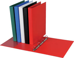 Ringband Quantore 4-rings D-mech A4 20 mm PP Rood