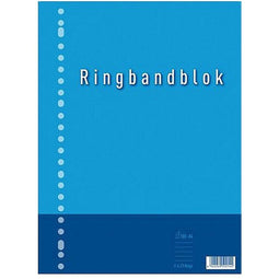 Ringbandblok blauw A4 lijn 23R 60grs 80 vel