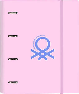 Ringmap Benetton Pink Roze (27 x 32 x 3.5 cm)