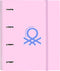 Ringmap Benetton Pink Roze (27 x 32 x 3.5 cm)