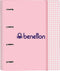 Ringmap Benetton Vichy A4 Roze (27 x 32 x 3.5 cm)