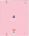 Ringmap Benetton Vichy A4 Roze (27 x 32 x 3.5 cm)