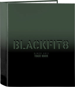 Ringmap BlackFit8 Gradient Zwart Militair groen A4 (27 x 33 x 6 cm)