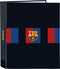 Ringmap F.C. Barcelona Kastanjebruin Marineblauw A4 (27 x 33 x 6 cm)