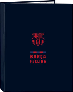 Ringmap F.C. Barcelona Marineblauw A4 (26.5 x 33 x 4 cm)