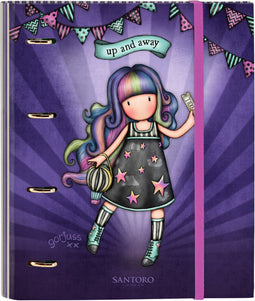 Ringmap Gorjuss Up and away Paars (27 x 32 x 3.5 cm)