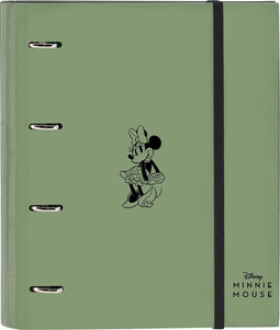 Ringmap Minnie Mouse Mint shadow Militair groen (27 x 32 x 3.5 cm)