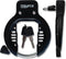 Ringslot Lynx - fietsslot - topboutbevestiging - 2 sleutels - zwart