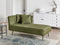 RIOM - Chaise longue - Groen - Linkszijdig - Stof