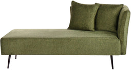 RIOM - Chaise longue - Groen - Rechtszijdig - Stof