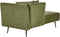 RIOM - Chaise longue - Groen - Rechtszijdig - Stof