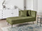 RIOM - Chaise longue - Groen - Rechtszijdig - Stof