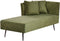 RIOM - Chaise longue - Groen - Rechtszijdig - Stof
