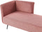 RIOM - Chaise longue - Rood - Linkszijdig - Stof