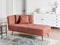 RIOM - Chaise longue - Rood - Linkszijdig - Stof