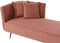RIOM - Chaise longue - Rood - Linkszijdig - Stof