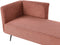 RIOM - Chaise longue - Rood - Linkszijdig - Stof