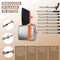 TTD® Stoffer en Blik XXL - Verstelbare Steel 54-263 cm - Schoonmaaktanden - Grijs