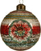 Kerstbal glas reflex antiek
