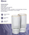 Ripple longdrinkglazen - Goude rand - 6 Delig Set -295 ml - Origami-stijl - glazen beker - Ripple vintage glaswerk