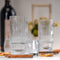 Ripple longdrinkglazen - Set van 6 stk -2 95 ml - Origami-stijl - glazen beker - Ripple vintage glaswerk