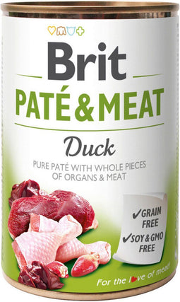 Brit Blik Paté & Meat 400 g - Hondenvoer - Eend