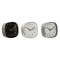 Bordsklocka Home ESPRIT Wit Zwart Grijs Gouden Modern (3 Stuks)