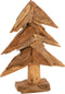 J-Line decoratie Boom Stukken - hout - naturel - small