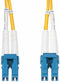 Startech.com 3m LC naar LC (UPC) OS2 Single Mode Duplex Glasvezel Kabel 9/125µm Laser Optimized 10Gbs Flexibel Buigen Geel