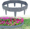 Tuinhek, kunststof, grijs, tuinrand in steenlook, gazonrand maairand, palissade, tuin, bloembed, pla