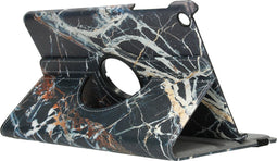 Tablet Hoes Geschikt voor Samsung Galaxy Tab A 10.1 (2019) - 360° Draaibare Design Bookcase - Meerkleurig /Black Marble
