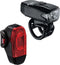 Lezyne KTV Drive + 200 KTV Drive Verlichting set - Fietsverlichting Set - USB Oplaadbaar - Fietslamp Voorlicht en Achterlicht - 200 lumen - Waterdicht - Zwart