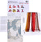 Thea Gouverneur - Borduurpakket met telpatroon - 730A - Voorgesorteerde DMC Garens - Kerst Puppy - Aida - 31 cm x 30 cm - DIY Kit