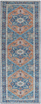 RITAPURAM - Laagpolig vloerkleed - Blauw - 80 x 200 cm - Polyester