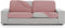 Kussenhoes Eysa THOR Roze 100 x 15 x 200 cm Sofa