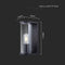 V-TAC VT-81040 - LED Wandlamp Buiten - E27 - IP44 - Rookglas - Mat Zwart