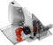 Ritter Snijmachine - Compact 1 - Made in Germany - Allessnijder Elektrisch - 65W Eco Motor - broodsnijmachine, vleeswarensnijmachine, vlees, brood, gronten - broodsnijder Zilver