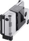 Ritter Snijmachine - icaro 7 - Made in Germany - Allessnijder Elektrisch inklapbar - 65W Eco Motor - broodsnijmachine, vleeswarensnijmachine, vlees, brood, gronten - broodsnijder Zilver