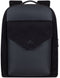 RIVACASE 8524 black canvas urban backpack
