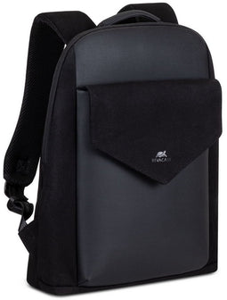 RIVACASE 8524 black canvas urban backpack