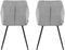 Riverdale eetkamerstoelen Lynn - Met armleuning - Grijs - 81cm hoog