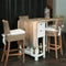Riviera Maison Barkruk Met Rugleuning - Rustic Rattan Bar Stool - Bruin
