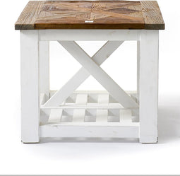 Riviera Maison Bijzettafel - Château Chassigny End Table - 60x60 cm - Wit