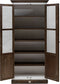 Riviera Maison Buffetkast - Kast - Driftwood Glass Cabinet - Wit