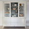 Riviera Maison Buffetkast, keukenkast groot - Bedford Cabinet XL - Mangohout, gehard Glas - Wit