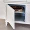 Riviera Maison Buffetkast, keukenkast groot - Bedford Cabinet XL - Mangohout, gehard Glas - Wit