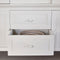 Riviera Maison Buffetkast, keukenkast groot - Bedford Cabinet XL - Mangohout, gehard Glas - Wit