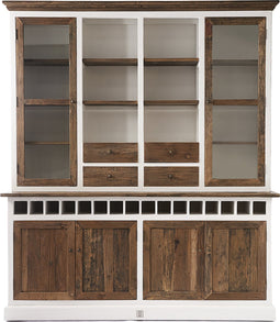Riviera Maison Buffetkast Met Wijnrek - Driftwood Double Cabinet With Winerack - Wit